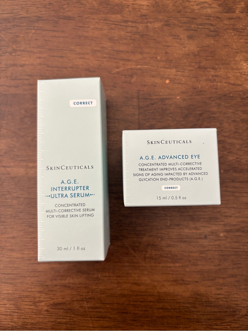 SkinCeuticals A.G.E. Interrupter Serum and Advanced Eye